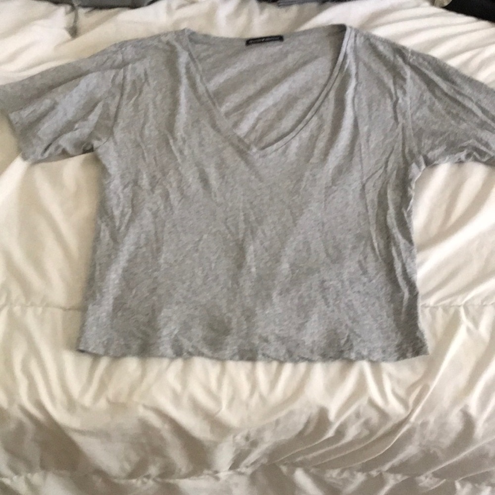 Gray v neck